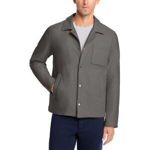 Herno Men's Gray Flannel Shirt Jacket 52 RTL: $990.00